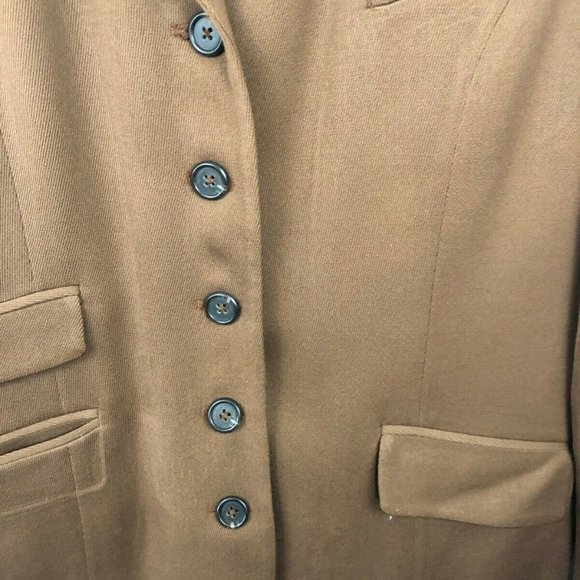 Lauren by Ralph Lauren Blazer Sz 8 Brown Wool - Picture 14 of 14